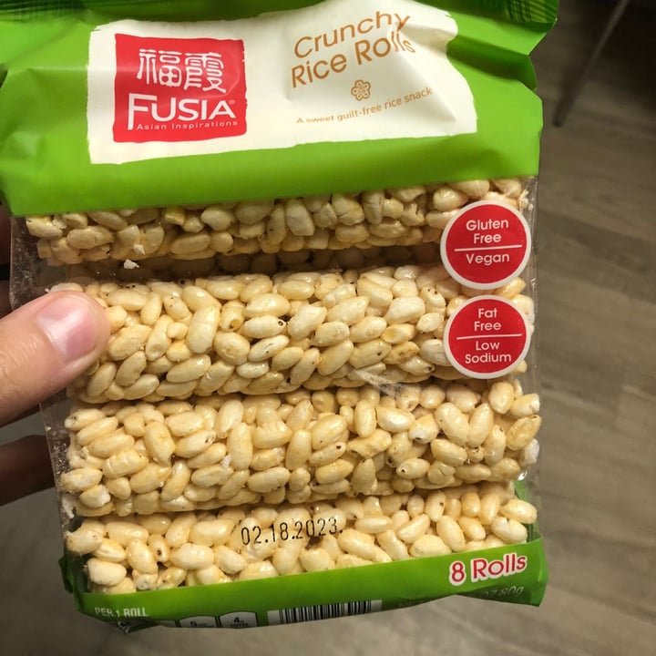 review photo of Fusia Asian inspirations Crunchy Rice Rolls shared by @valeskafreire on 18 Feb 2022 - review