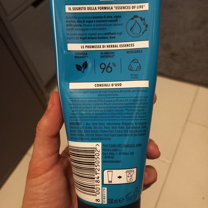 photo of Herbal Essences Balsamo olio di Argan shared by @amundi on  03 Jun 2022 - review