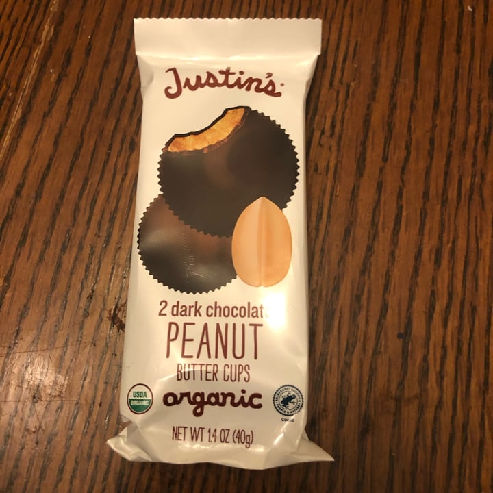 photo of Justin's 2 Organic Dark Chocolate Peanut Butter Cups shared by @kyl3miles on  04 Jul 2022 - review