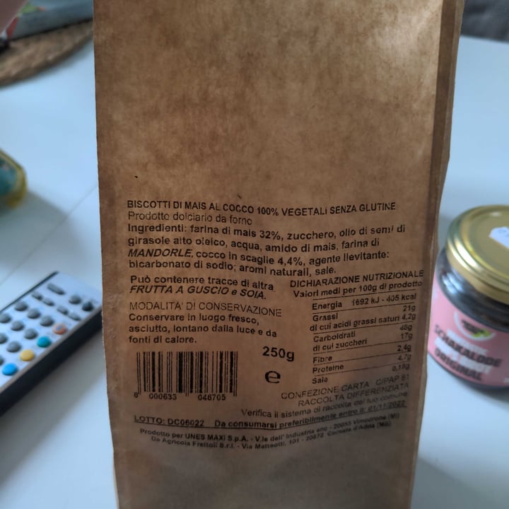 review photo of Il Viaggiator Goloso Biscotti di mais al cocco shared by @pat3 on 24 Apr 2022 - review