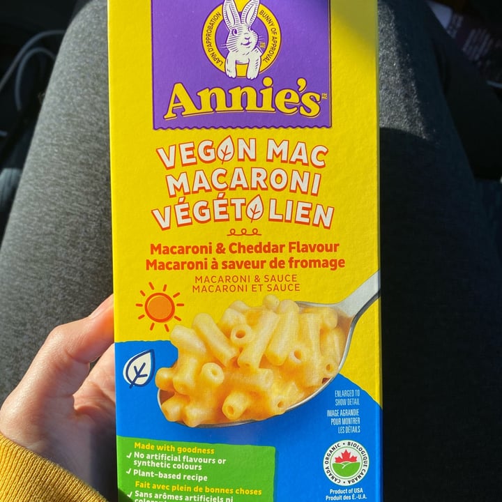 photo of Annie’s Annie's Vegan Mac - Macaroni & Cheddar Flavor shared by @anniekimderoy on  10 Oct 2022 - review