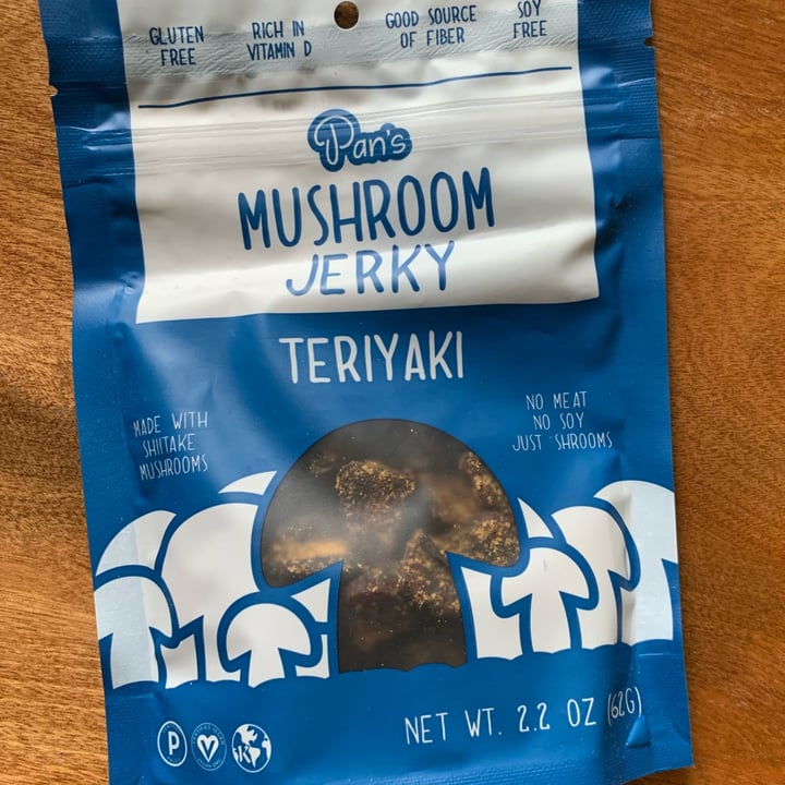 photo of Pan's Mushroom Jerky Mushroom Jerky Teriyaki shared by @allhess on  27 May 2022 - review