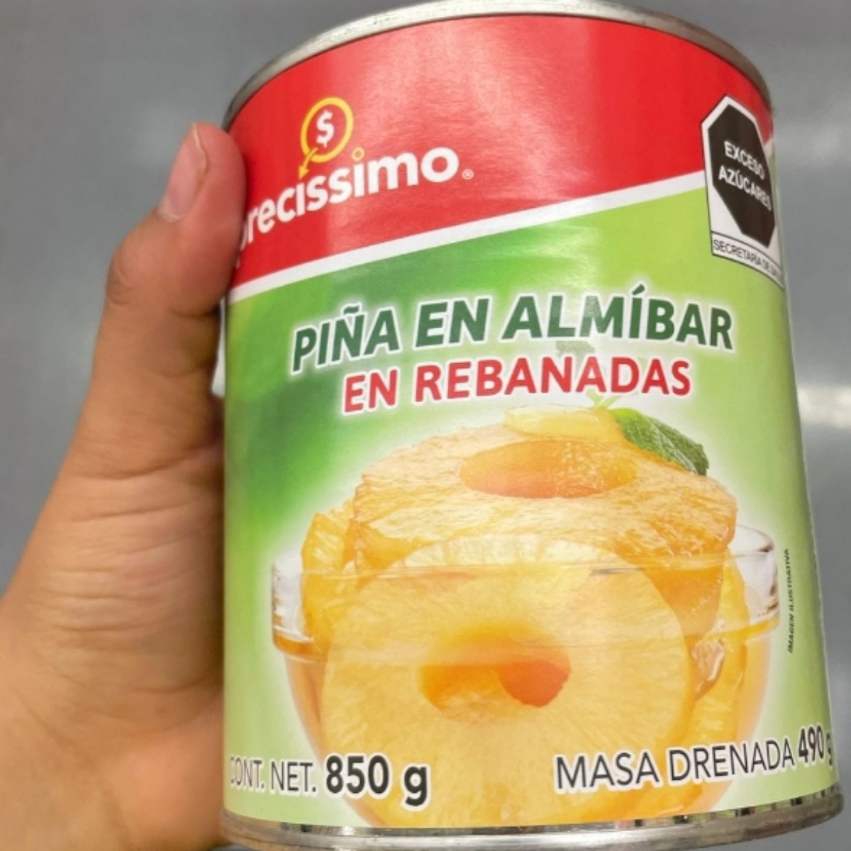 piña en almibar rebanada from Precissimo - Vegan Product Reviews ...