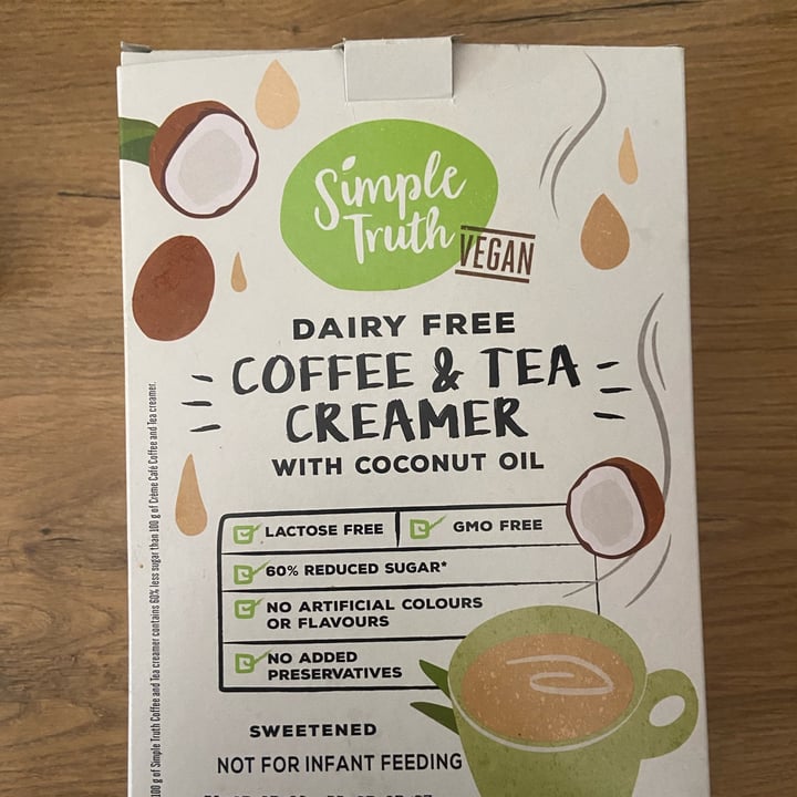 photo of Simple Truth coffee and tea creamer shared by @tazzl16 on  25 Jul 2022 - review