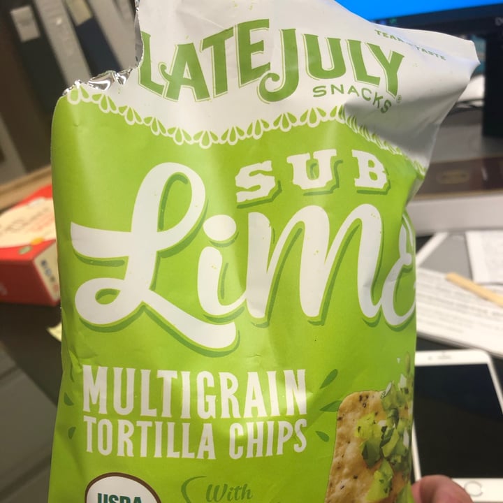 photo of Late July Snacks Sub Lime Torilla Chips shared by @raatz on  26 Dec 2020 - review
