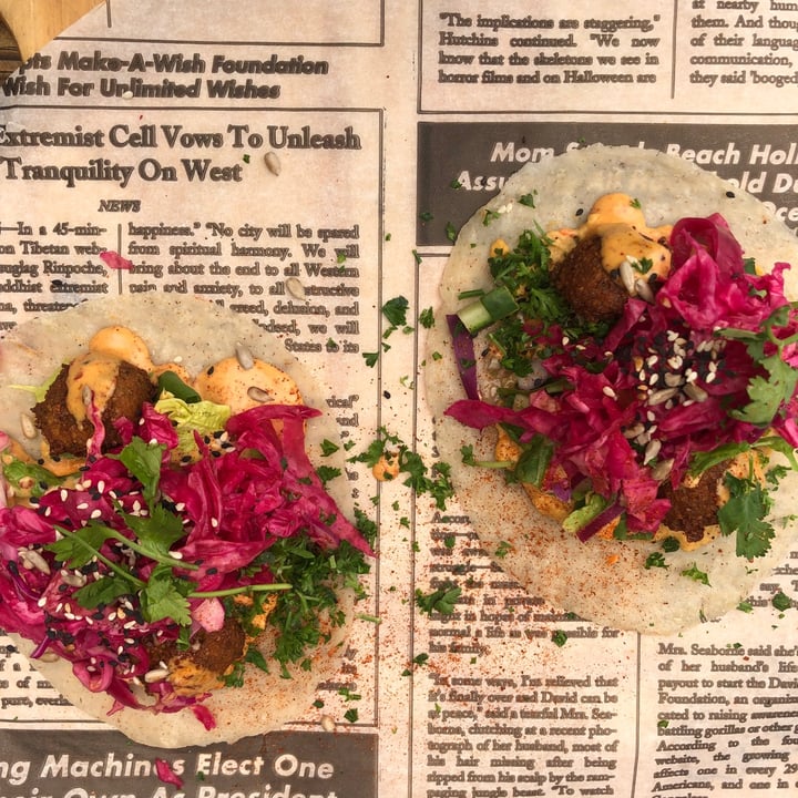 photo of Wild Food Eatery Falafel Tacos shared by @mothercitymatt on  01 Mar 2022 - review