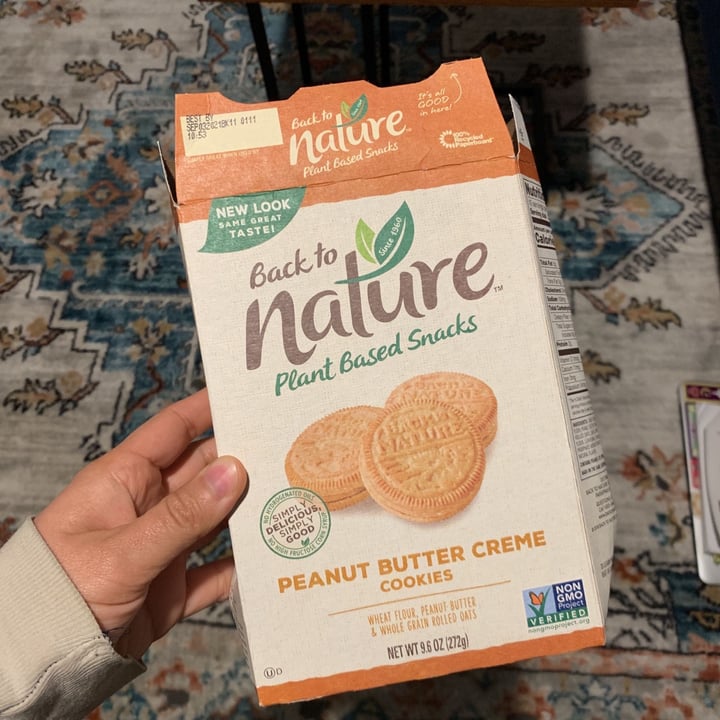photo of Back to Nature Peanut Butter Creme Cookies shared by @angelicabiancaa on  23 Apr 2021 - review