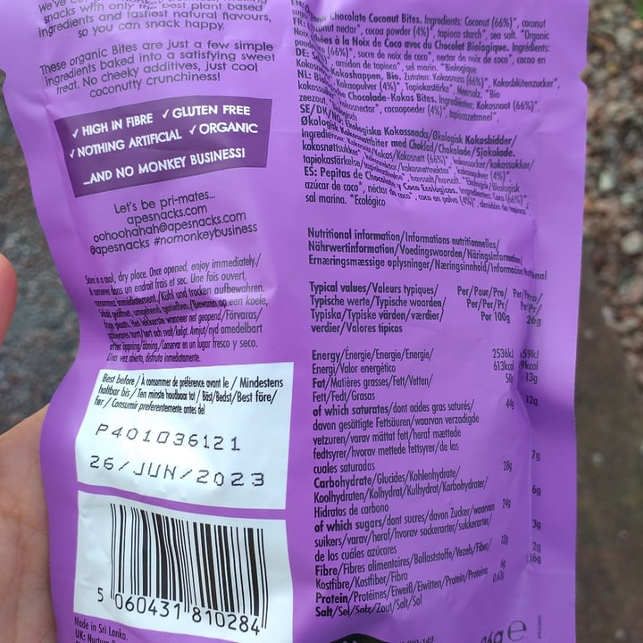 photo of Nurture brands Chocolate coconut bites shared by @jk13 on  26 Aug 2022 - review