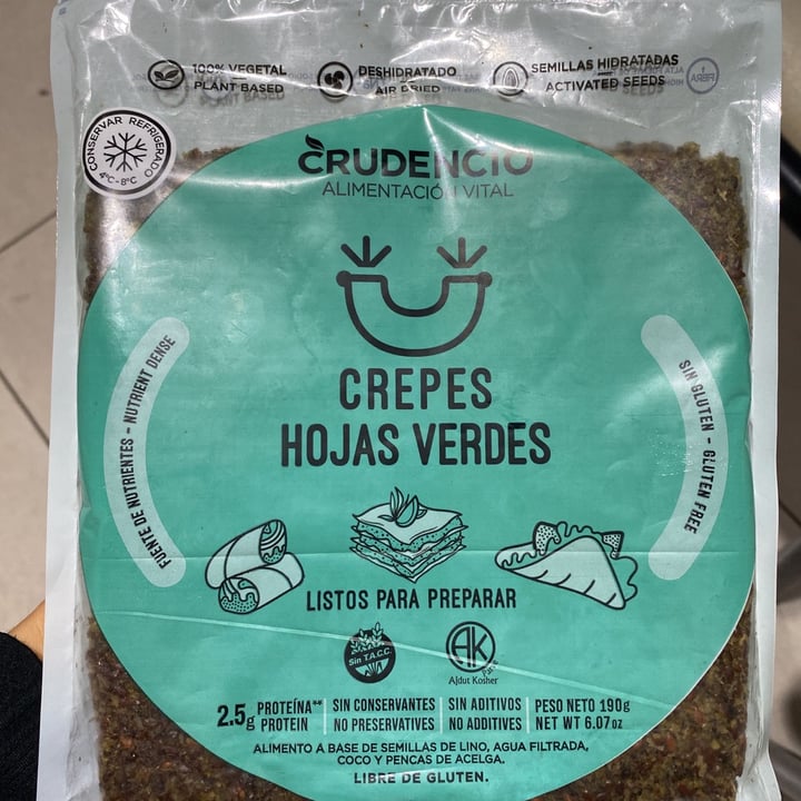 photo of Crudencio Crepes de Hojas Verdes shared by @noeliadoniselli on  09 May 2021 - review