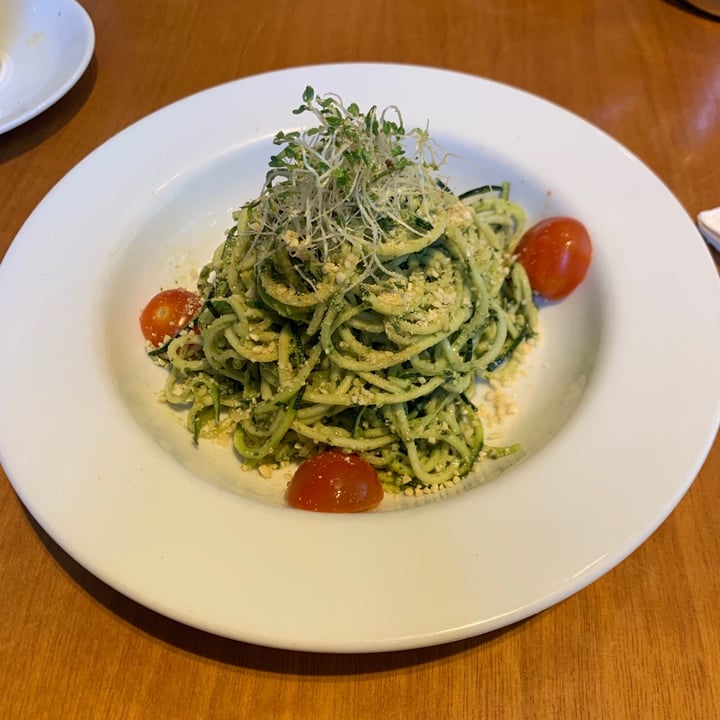 review photo of The Living Cafe Raw Pesto Zucchini Pasta shared by @likiminaj on 07 Mar 2021 - review