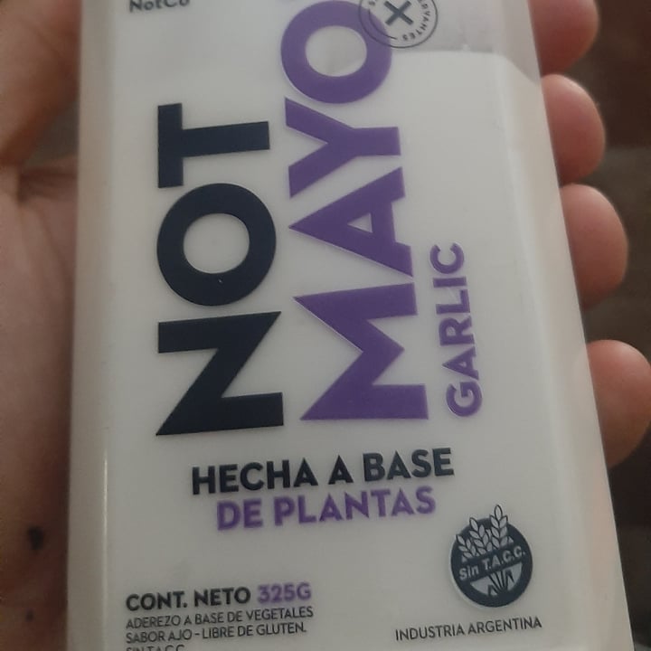 photo of NotCo Not Mayo Garlic shared by @facupalomino on  27 Jul 2021 - review