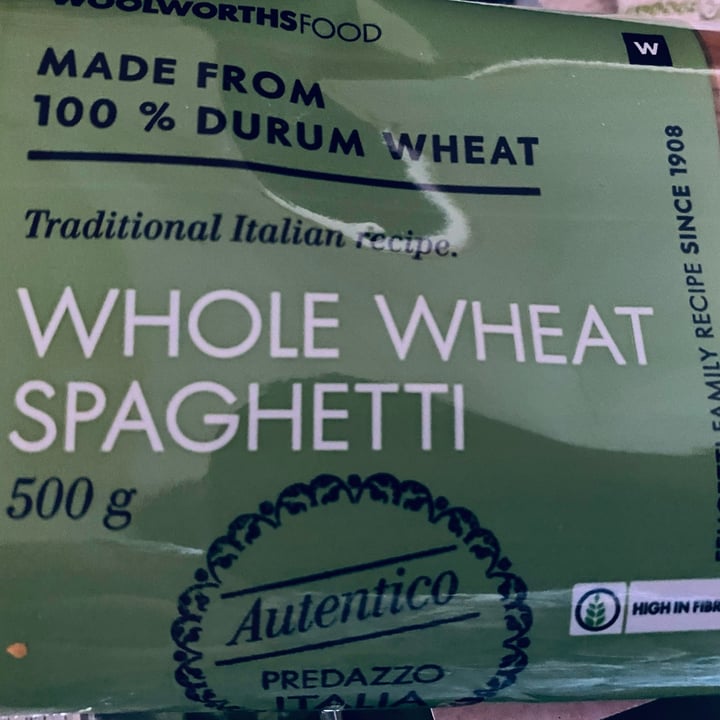 photo of Woolworths Food Whole wheat spaghetti shared by @andrew309 on  01 Dec 2022 - review