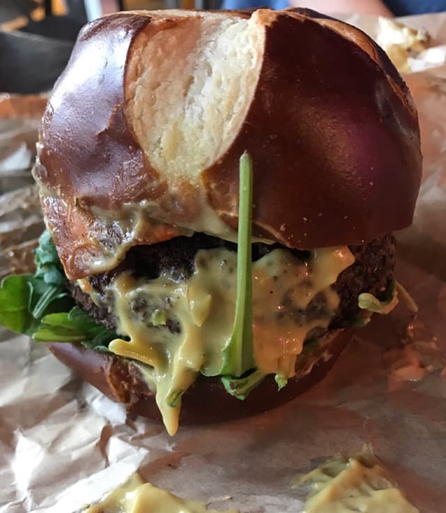 Photo of the dish “Red Quinoa Cheese Burger”