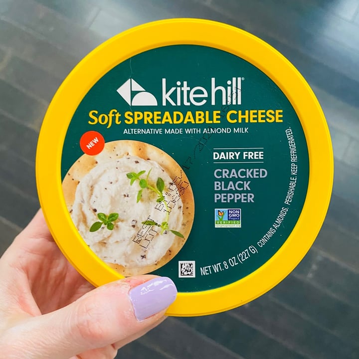photo of Kite Hill Soft Spreadable Cheese - Cracked Black Pepper shared by @beckyyy on  29 Apr 2021 - review