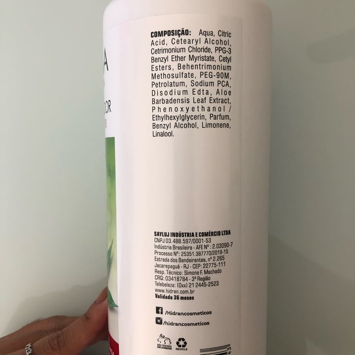 review photo of Hidran Shampoo e condicionador shared by @vicfelix on 15 Feb 2022 - review