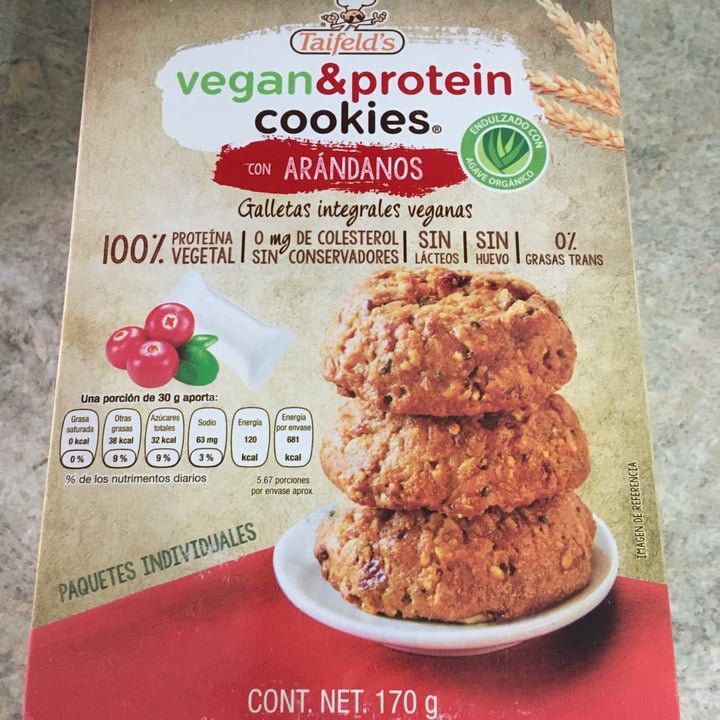 photo of Taifeld’s Vegan & Protein Cookies shared by @jesuscarrillo on  05 May 2020 - review