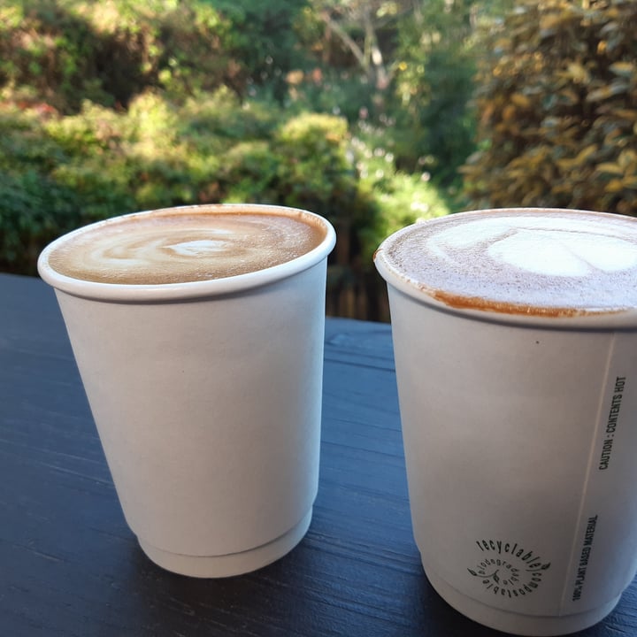 photo of Steampunk Cafe Cappuccino with Almond Milk shared by @lgrobowski on  08 Jun 2020 - review