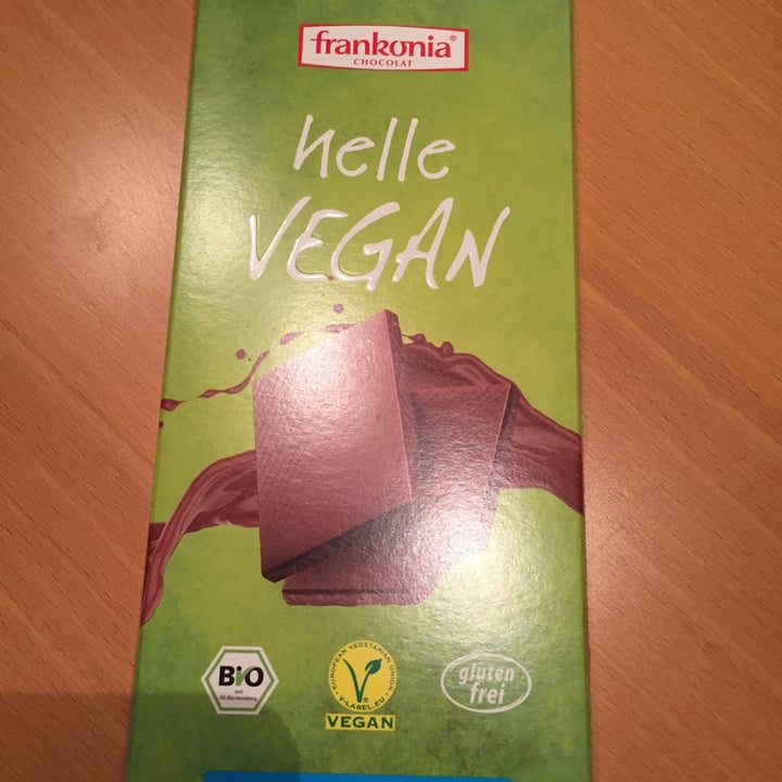 photo of Frankonia Chocolat Helle Vegan shared by @duygu on  28 Dec 2020 - review