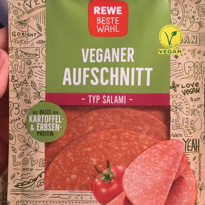 photo of REWE Beste Wahl Veganer Aufschnitt - Typ Salami shared by @ronschabe on  13 Oct 2021 - review