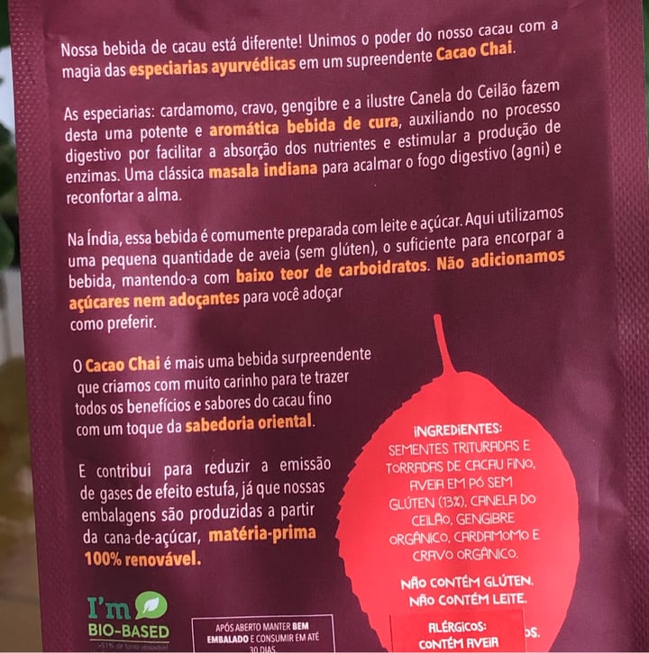 review photo of Cookoa cookoa cacau chai shared by @kellychris on 11 Jun 2022 - review