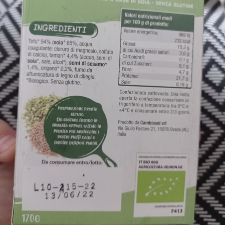 review photo of Cambiasol Tofumicato shared by @mariazuardi on 11 Aug 2022 - review