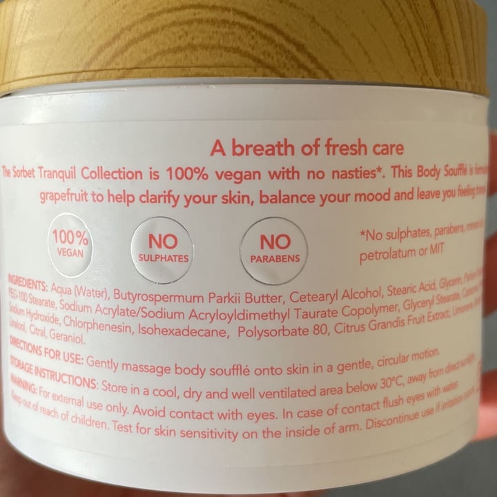photo of Sorbet Tranquil ruby grapefruit body souffle shared by @amberjo on  14 Nov 2021 - review