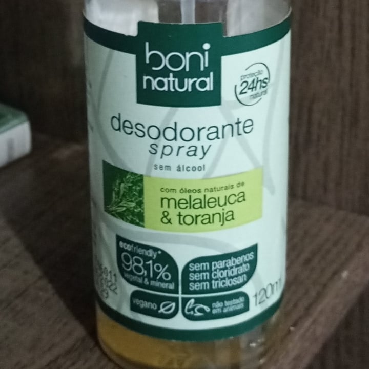 photo of Boni natural Desodorante Spray shared by @filipeklein on  29 May 2022 - review