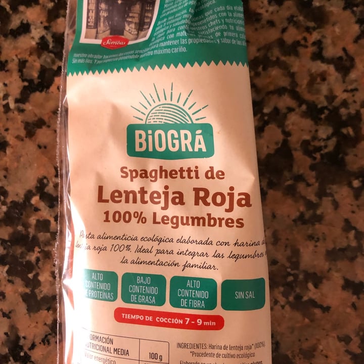 photo of Biogra Espaguetis de lenteja roja shared by @nemo3832 on  13 Mar 2022 - review