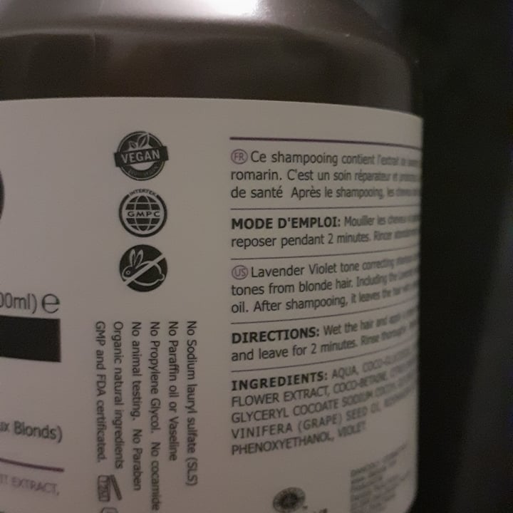 review photo of Angel en provence Shampoo for blonde hair(purple) shared by @gabumar on 07 Oct 2020 - review