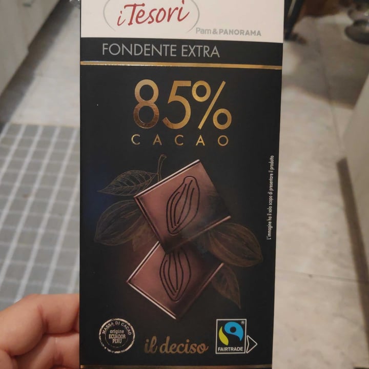 photo of I Tesori Pam Panorama Cioccolato Fondente 85% shared by @franciva on  15 Mar 2022 - review