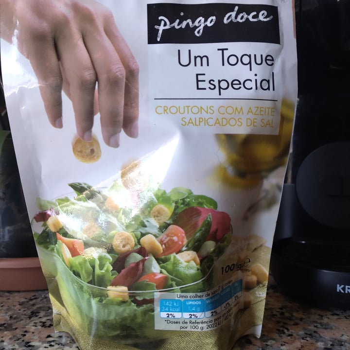 photo of Pingo doce Croutons com azeite e sal shared by @veganshakti on  23 Jul 2022 - review