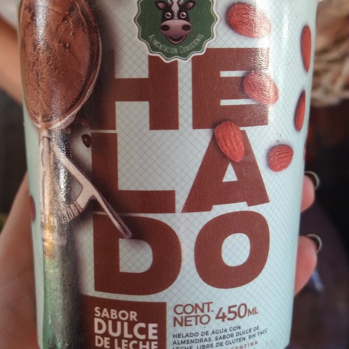 review photo of Felices Las Vacas Helado de Agua sabor Dulce de Leche shared by @duquesavegana on 03 Sep 2020 - review