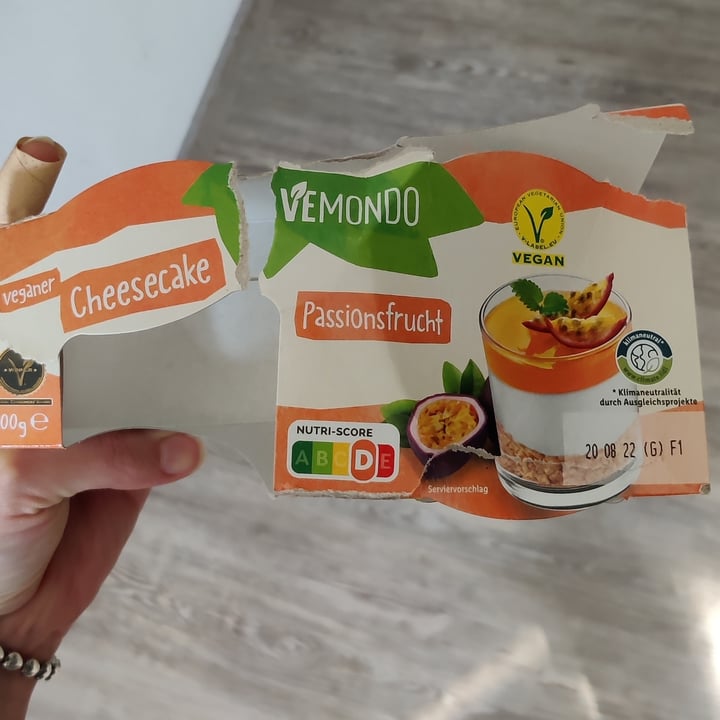 photo of Vemondo  Cheesecake Passionsfrucht shared by @els17 on  04 Aug 2022 - review