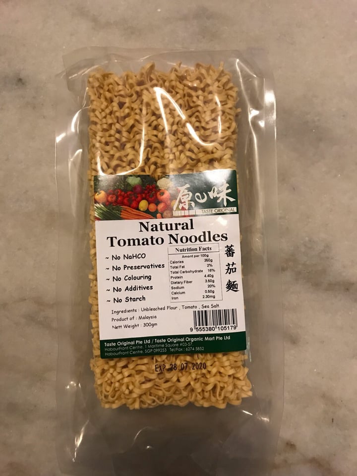 photo of Taste Original Natural Tomato Noodles shared by @primatemia on  10 Mar 2019 - review