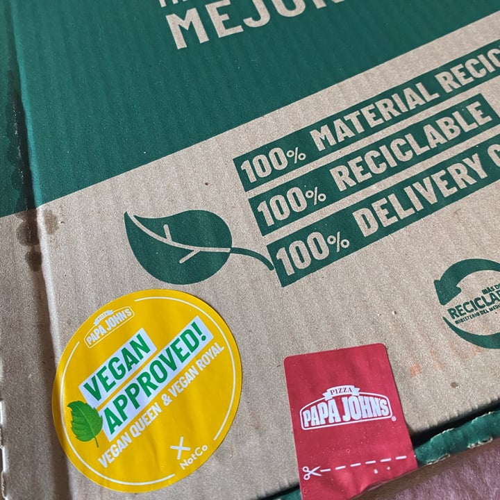 review photo of Papa John's Quilicura The Vegan Royal shared by @patty4 on 30 Sep 2022 - review
