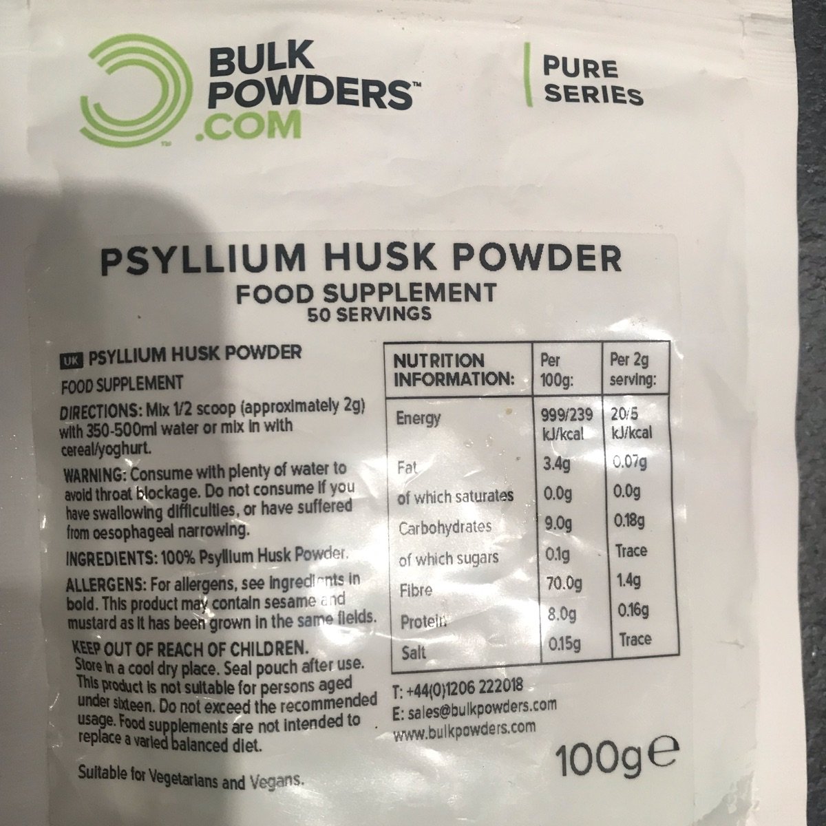Bulk Vegan Psyllium husk powder Reviews abillion
