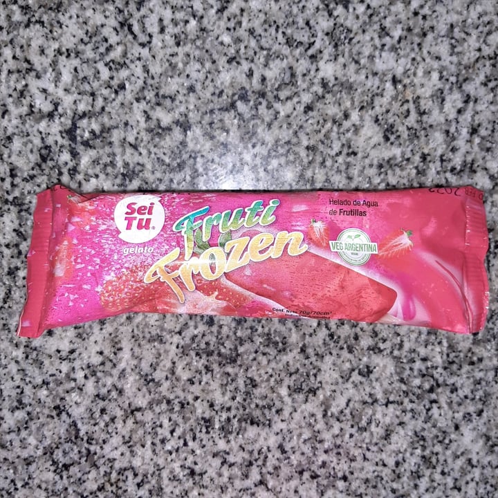 photo of Sei Tu Helado de Agua sabor Frutilla shared by @abrilmilena on  07 Apr 2021 - review