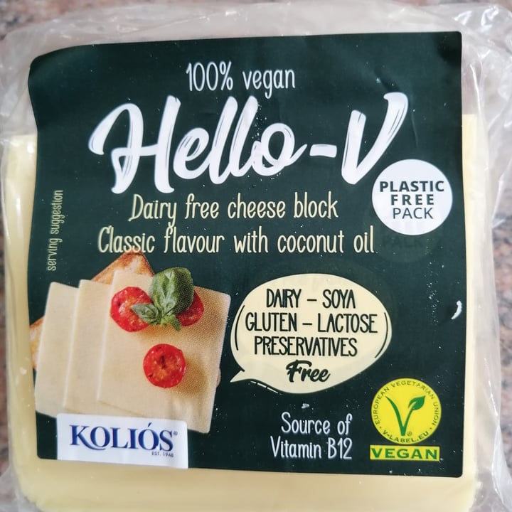 photo of KOLIÓS Hello-V Dairy Free Cheese Block shared by @cait6 on  11 Jun 2022 - review