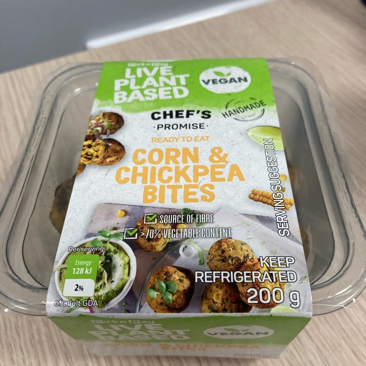photo of Chefs Promise Corn And Chickpea Bites shared by @ctfloof on  24 Nov 2022 - review