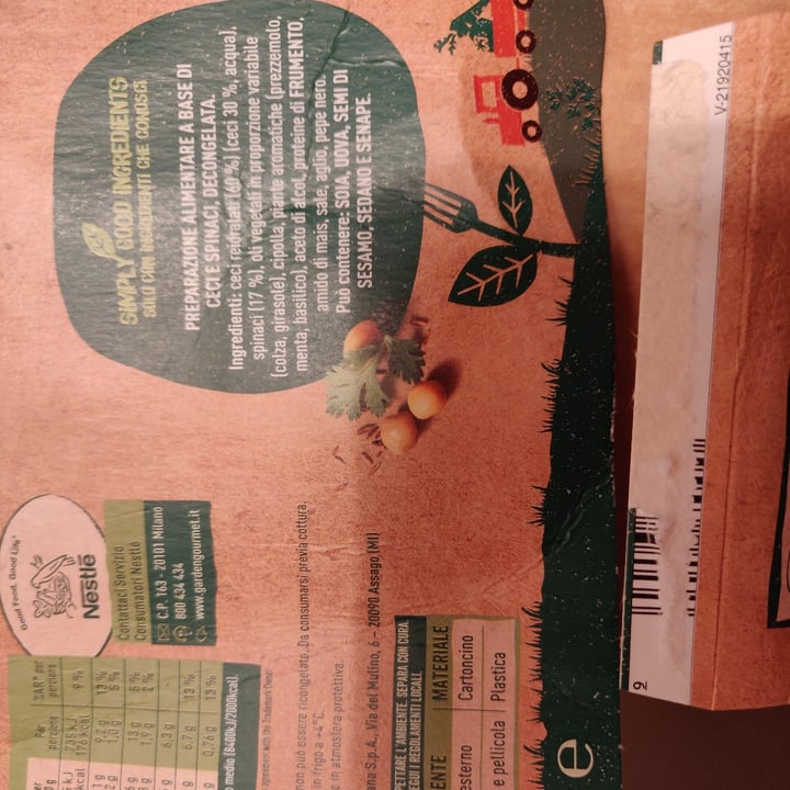 review photo of Garden Gourmet Falafel con ceci e spinaci shared by @gabbogreen on 11 Aug 2021 - review