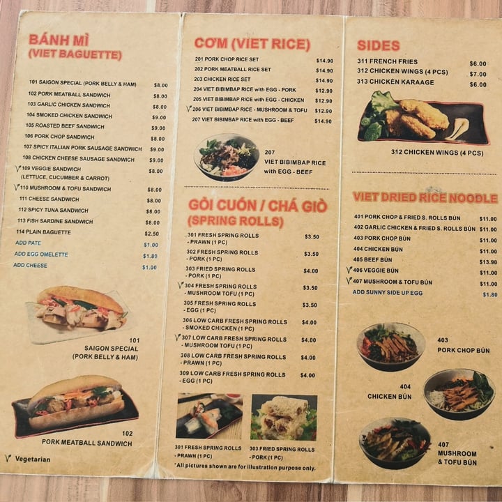 photo of Sandwich Saigon (Vegetarian) Mushroom & tofu bun shared by @ycarolyn on  04 Dec 2020 - review