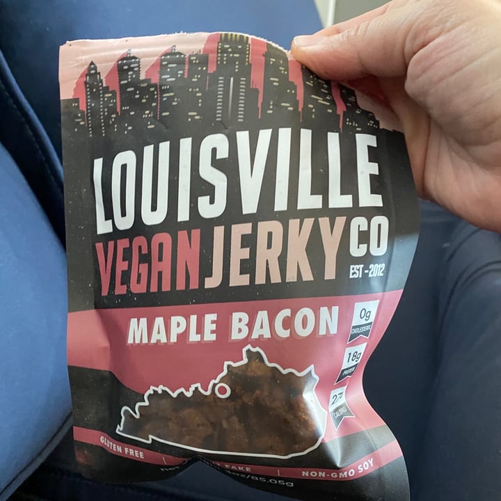 photo of  Louisville Vegan Jerky Co. Maple Bacon shared by @vegankenji on  19 Dec 2020 - review