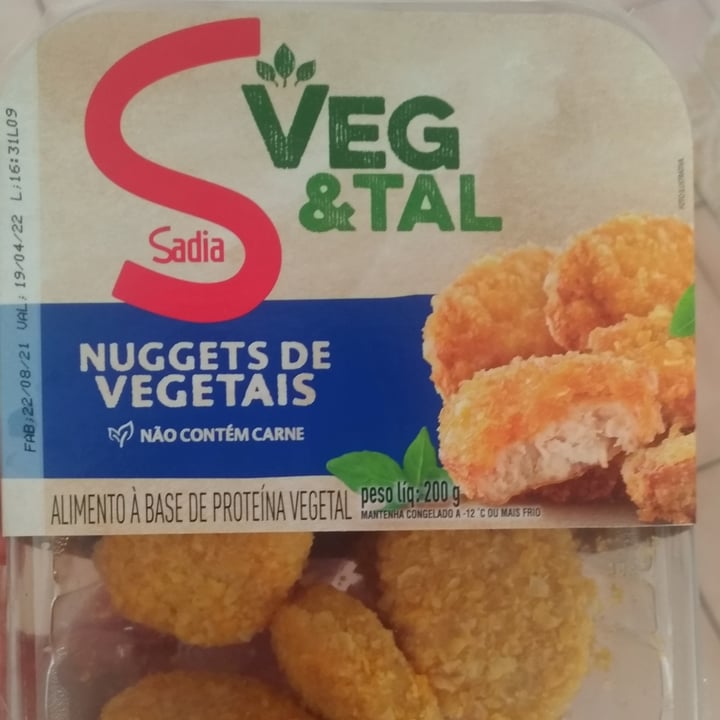 photo of Sadia Nuggets de Vegetais shared by @jessilobato on  09 Mar 2022 - review