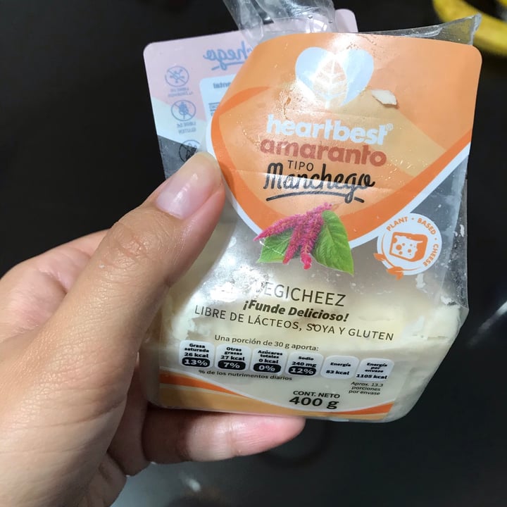 photo of Heartbest Vegicheez Amaranto tipo Manchego Bloque shared by @taniaar on  23 Feb 2021 - review