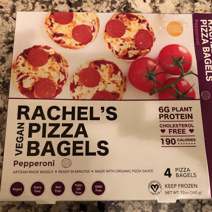 photo of Rachel’s Rachel’s Pizza Bagels shared by @springfarmsanctuary on  31 Dec 2020 - review