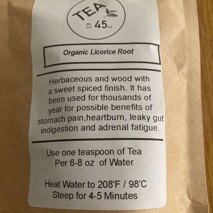 photo of Tea on the 45th Organic Licorice Root shared by @archiesmum on  28 Jun 2021 - review