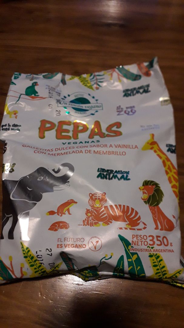 review photo of Un Rincón Vegano Pepas Galletitas Dulces con Sabor a Vainilla con Mermelada de Membrillo shared by @norali on 05 Feb 2020 - review