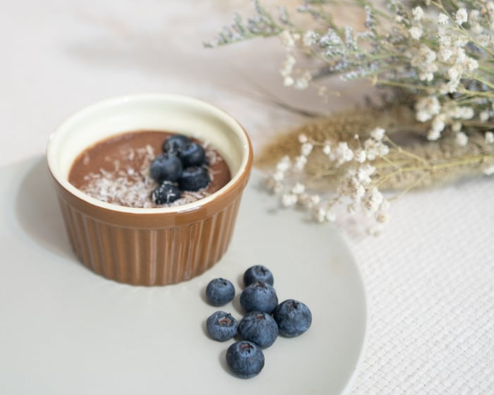 Vegan aquafaba mousse