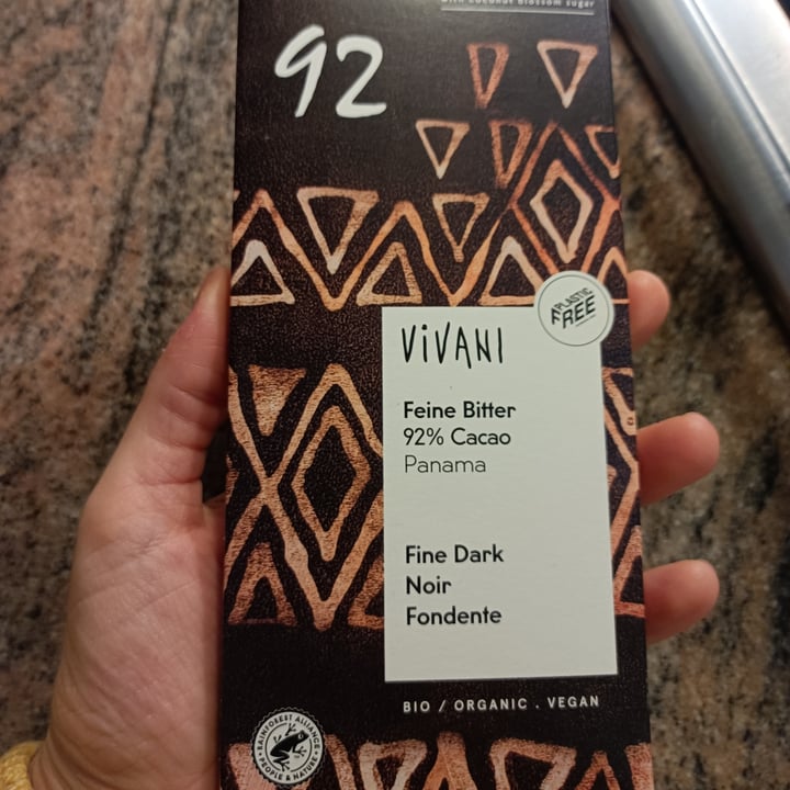 review photo of Vivani 92% Feine Bitter shared by @vpettini on 29 Nov 2021 - review