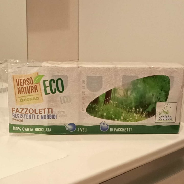 photo of Verso Natura Eco Conad Fazzoletti di carta shared by @gloriagunamaya on  07 May 2022 - review